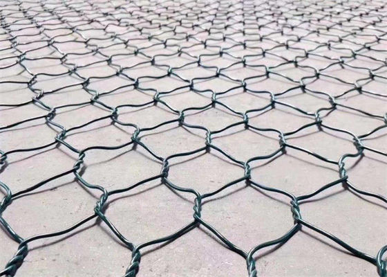 Double Twist Woven Iron Wire Hexagonal Reusable Gabion Box For Plants Protection
