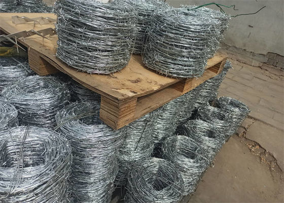 Single Strand Barbed Wire PVC Coated Galvanized Steel Material